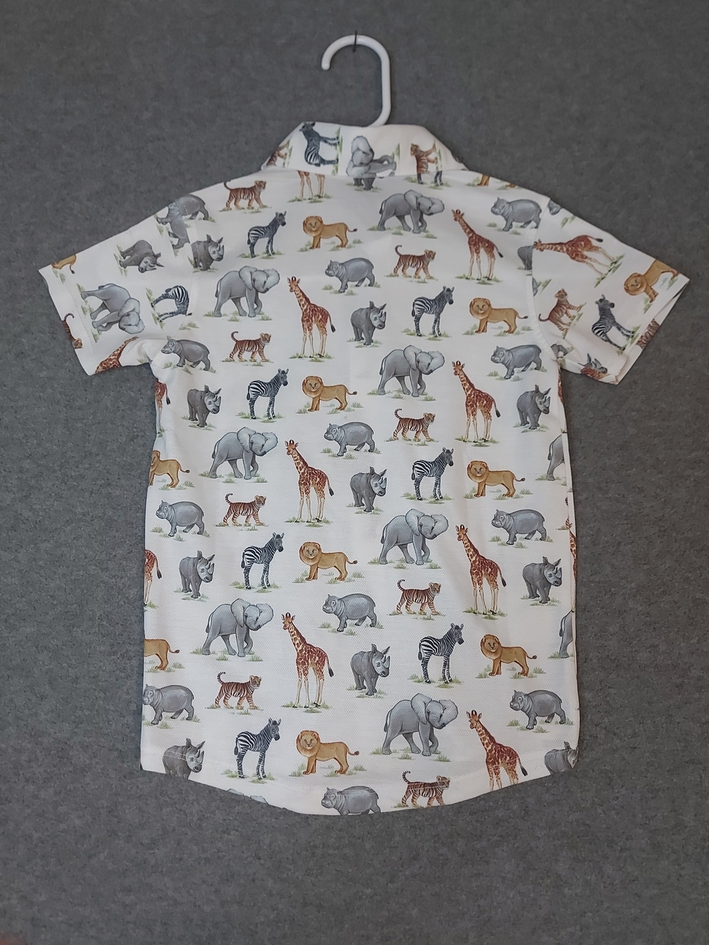 Wexford Jr. Toddler Boys Safari Animal Short Sleeve Button-Up Shirt - Picture 6 of 6